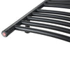 Svelte Chauffe-serviette électrique et support de séchage arrondis de 40 po, noir mat
