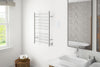 Novara Dual 10-Bar Wall Mount Towel Warmer in Brushed Stainless Steel with Wall Countdown Timer
