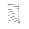 Novara Dual 10-Bar Wall Mount Towel Warmer in Brushed Nickel