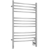 Chauffe-serviettes Lustra OBT 12 barres avec minuterie intégrée en acier inoxydable poli