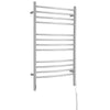 Chauffe-serviettes Lustra OBT 12 barres avec minuterie intégrée en acier inoxydable poli