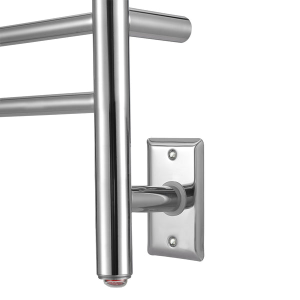 Chauffe-serviettes Lustra OBT 12 barres avec minuterie intégrée en acier inoxydable poli