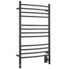 Lustra OBT 12 Bar Dual Wall Mount Towel Warmer with Integrated On-Board Timer in Matte Black