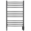 Lustra OBT 12 Bar Dual Wall Mount Towel Warmer with Integrated On-Board Timer in Matte Black
