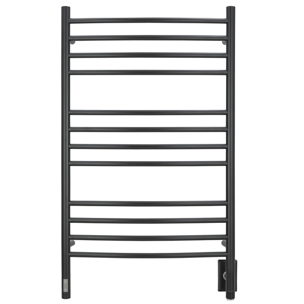 Lustra OBT 12 Bar Dual Wall Mount Towel Warmer with Integrated On-Board Timer in Matte Black