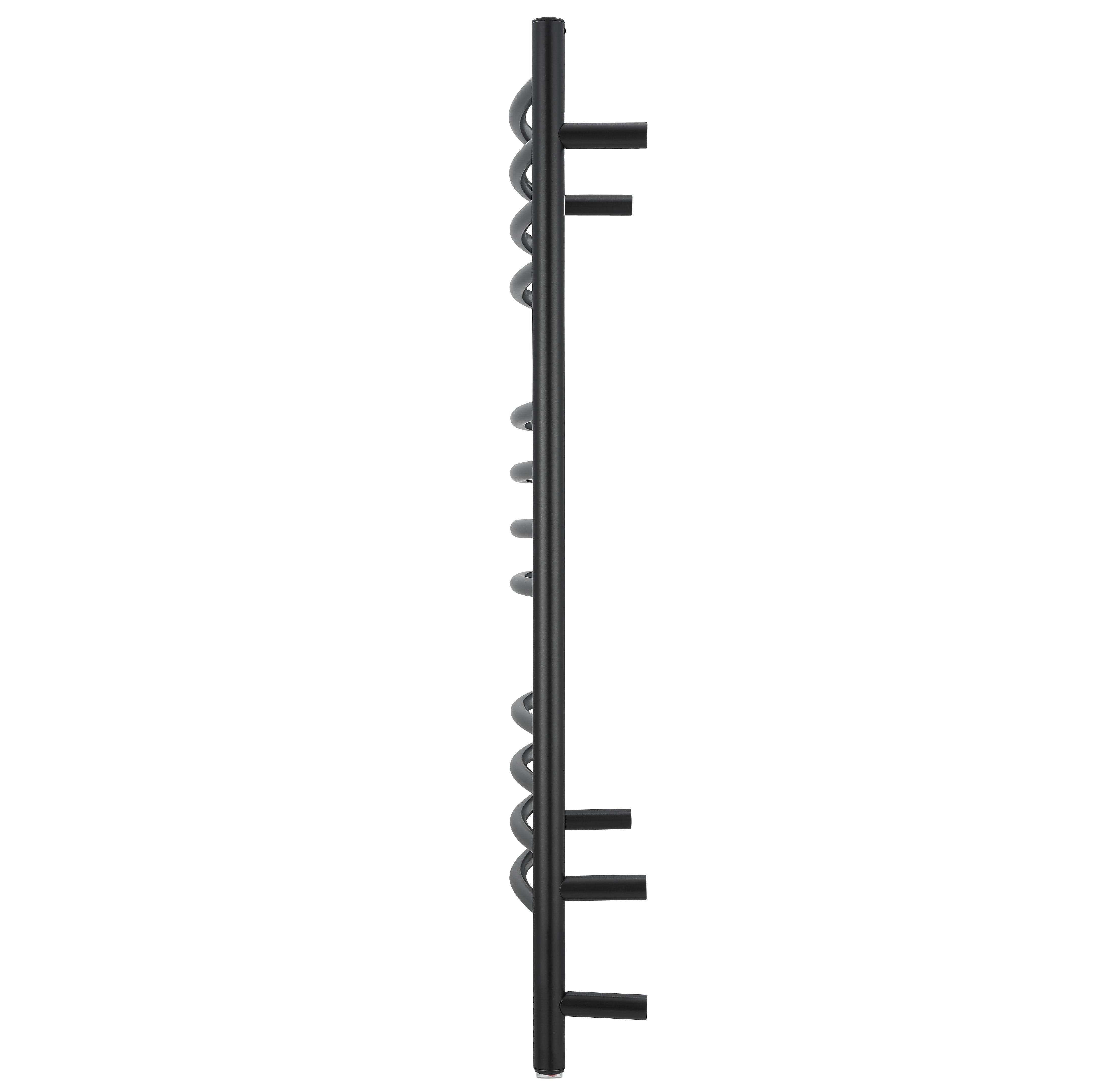 Lustra OBT 12 Bar Dual Wall Mount Towel Warmer with Integrated On-Board Timer in Matte Black