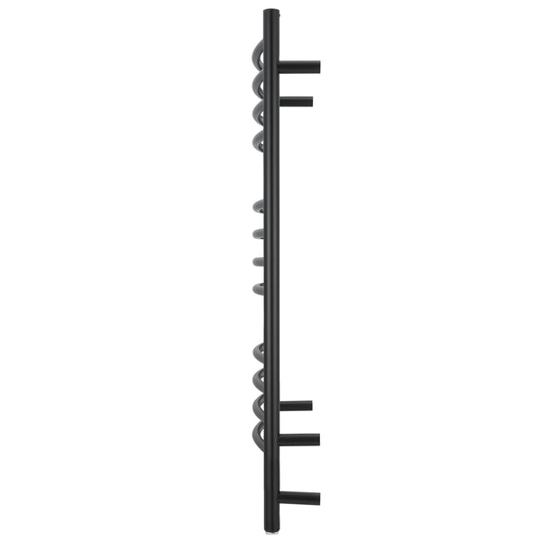 Lustra OBT 12 Bar Dual Wall Mount Towel Warmer with Integrated On-Board Timer in Matte Black