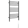 Lustra OBT 12 Bar Dual Wall Mount Towel Warmer with Integrated On-Board Timer in Matte Black