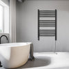 Lustra OBT 12 Bar Dual Wall Mount Towel Warmer with Integrated On-Board Timer in Matte Black