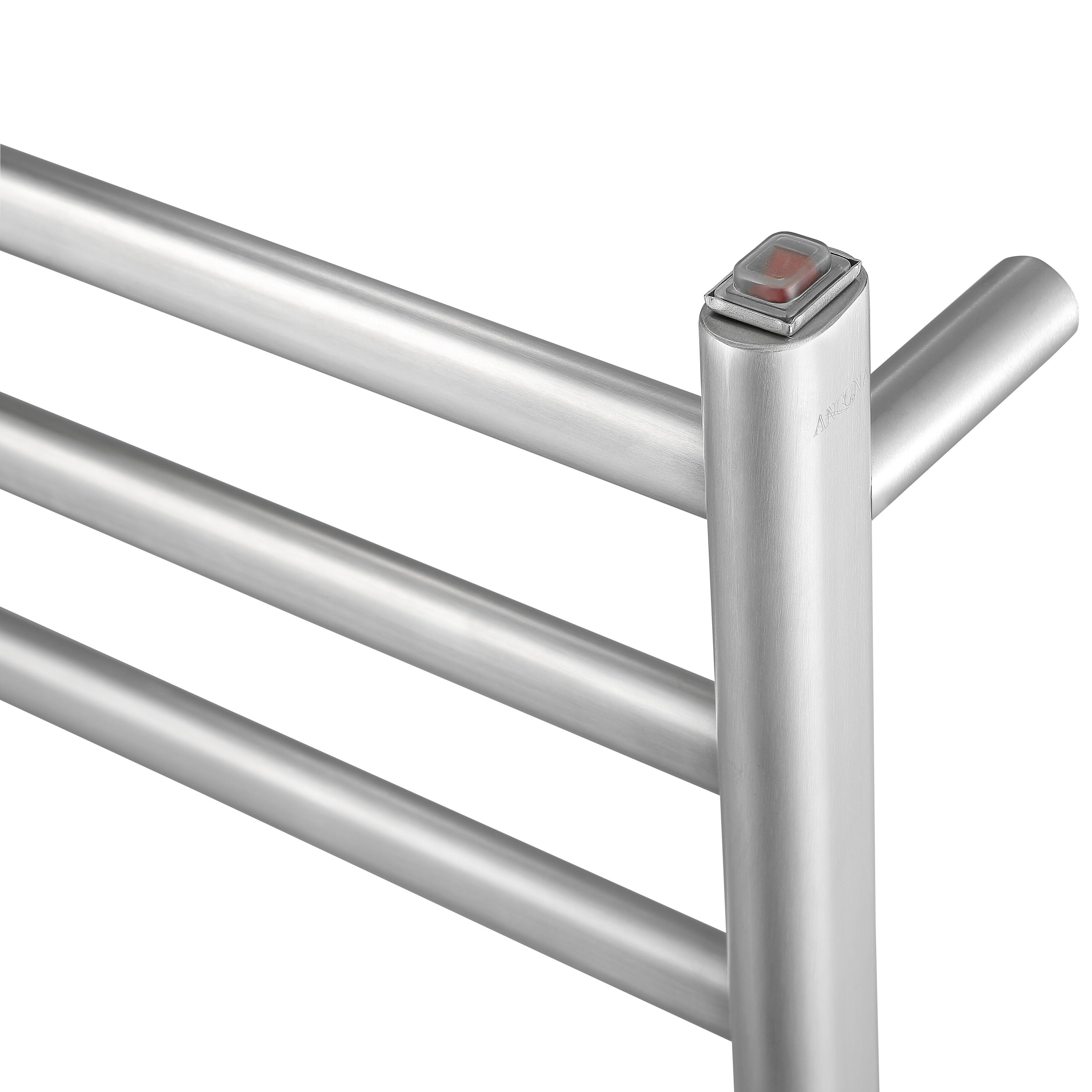 Prima Dual XL 12-Bar Hardwired and Plug-in Electric Towel Warmer in Brushed Stainless Steel