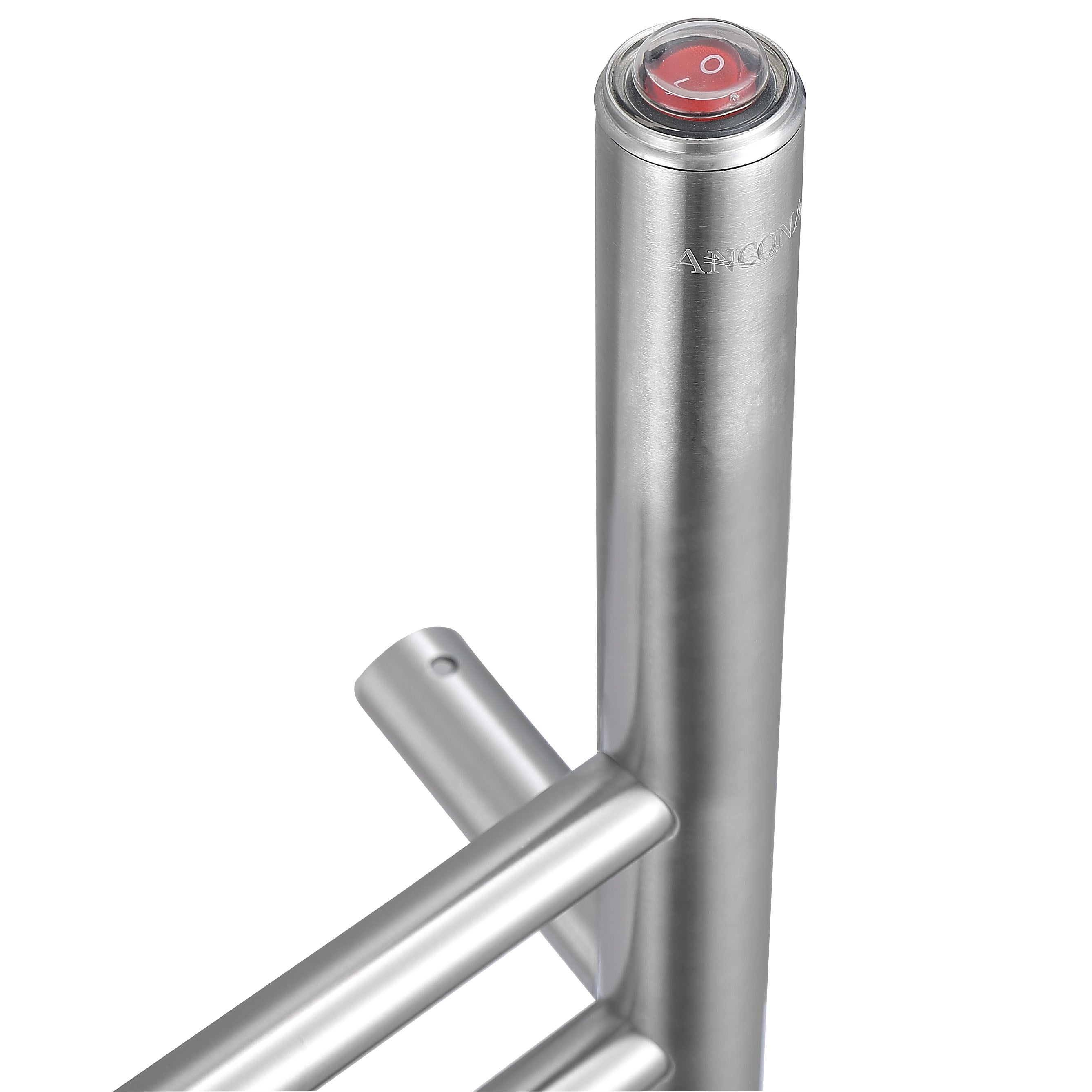 Chauffe-serviettes Imperia OBT 3 en 1, 8 barres avec minuterie intégrée en acier inoxydable brossé