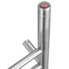 Chauffe-serviettes Imperia OBT 3 en 1, 8 barres avec minuterie intégrée en acier inoxydable brossé
