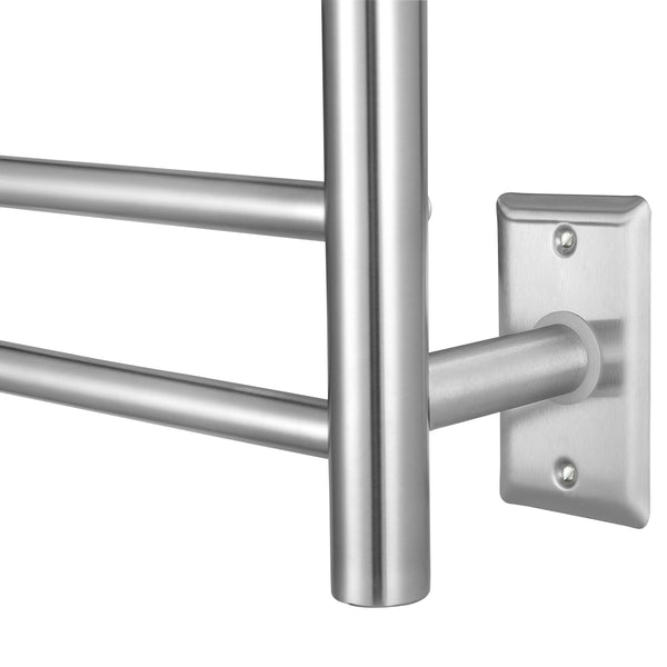 Chauffe-serviettes Imperia OBT 3 en 1, 8 barres avec minuterie intégrée en acier inoxydable brossé