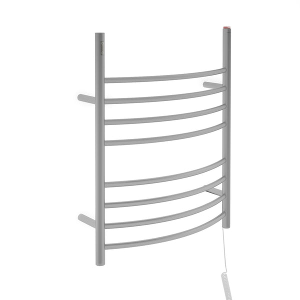 Chauffe-serviettes Imperia OBT 3 en 1, 8 barres avec minuterie intégrée en acier inoxydable brossé