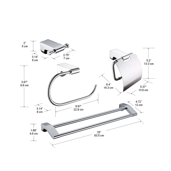 Imperia chrome 4 pieces