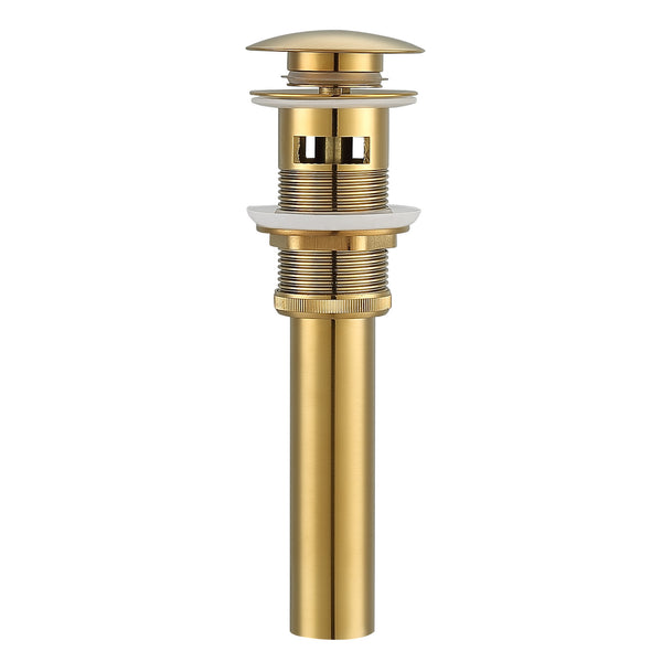 Ancona Bathroom Sink Pop-Up Drain with Overflow in Brushed Titanium Gold