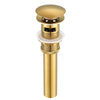 Ancona Bathroom Sink Pop-Up Drain with Overflow in Brushed Titanium Gold