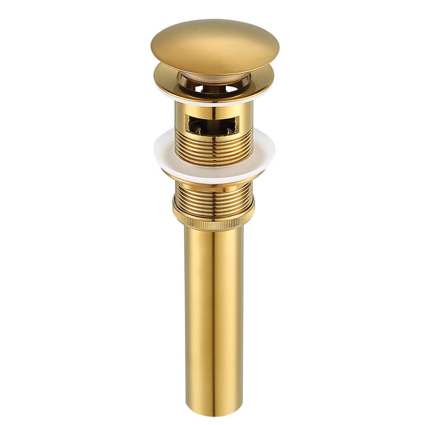 Ancona Bathroom Sink Pop-Up Drain with Overflow in Brushed Titanium Gold