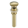 Ancona Bathroom Sink Pop-Up Drain with Overflow in Brushed Champagne Gold