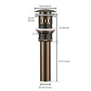 Ancona Bathroom Sink Pop-Up Drain with Overflow in Oil Rubbed Bronze