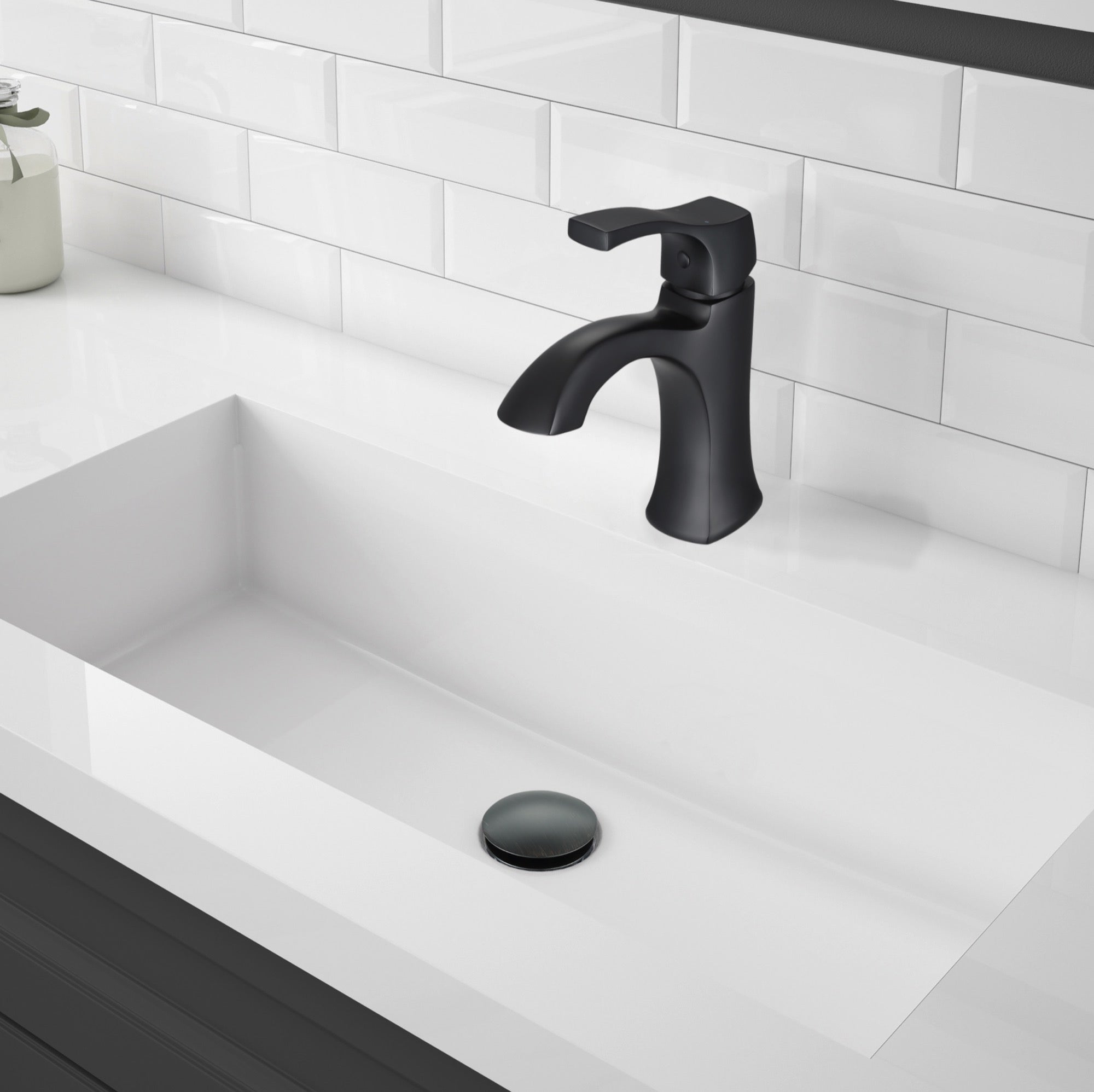 Ancona Bathroom Sink Pop-Up Drain in Black Oil Rubbed Bronze