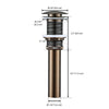 Ancona Bathroom Sink Pop-Up Drain in Oil Rubbed Bronze