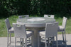 Bellariva Collection 7-Piece Aluminum Rattan Patio Dining Set
