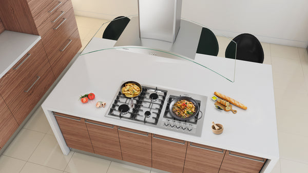 Elite 36-Inch 5-Burner Gas Cooktop with Wok Pan Support