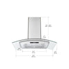 IGCB636 36 in. Island Glass Range Hood in Stainless Steel