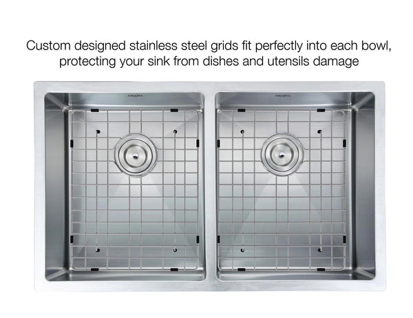 Évier double Encastré Série Prestige 32 po