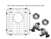 Capri Series Drop-in Stainless Steel 32 in. 3-Hole 50/50 Double Bowl Kitchen Sink with Grid and Strainers