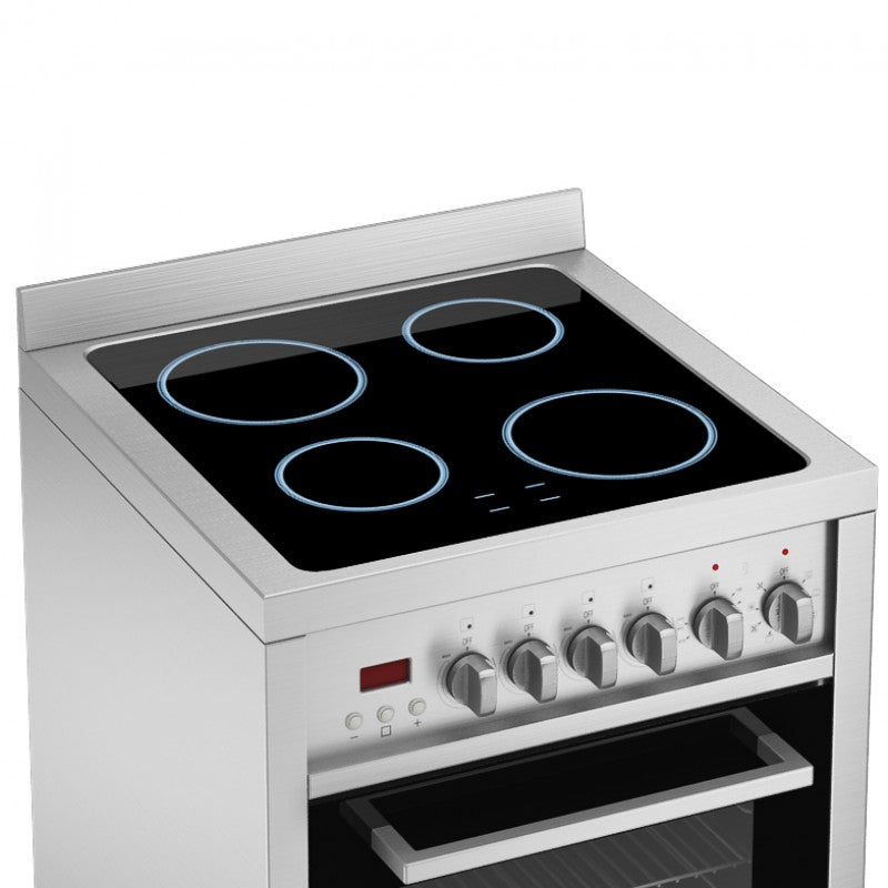 Gourmet 24 in. Vitroceramic with Convection Oven Freestanding Range