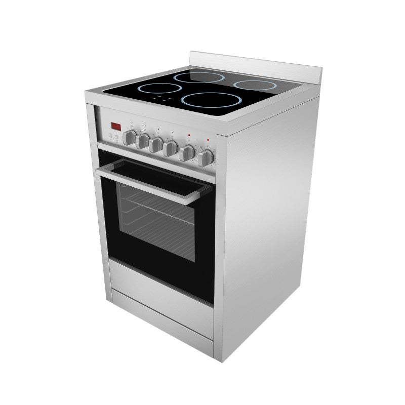 Gourmet 24 in. Vitroceramic with Convection Oven Freestanding Range