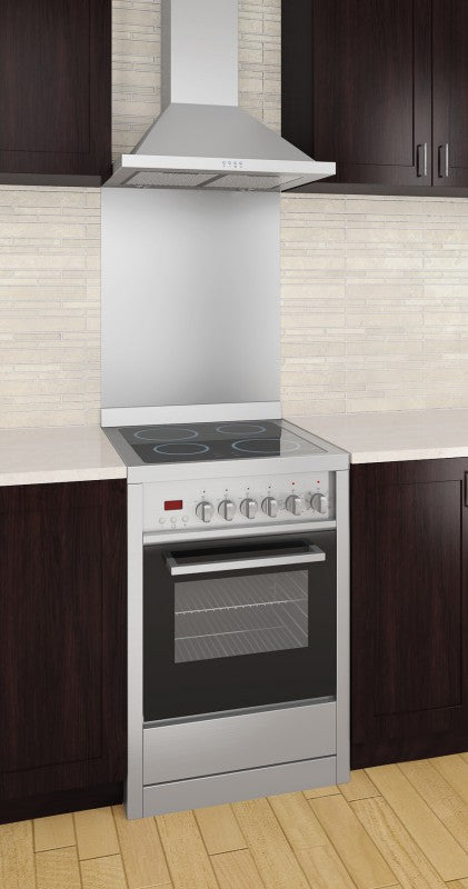 Gourmet 24 in. Vitroceramic with Convection Oven Freestanding Range