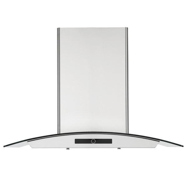 30 in. Convertible Wall-Mounted Glass Canopy Range Hood in Stainless Steel