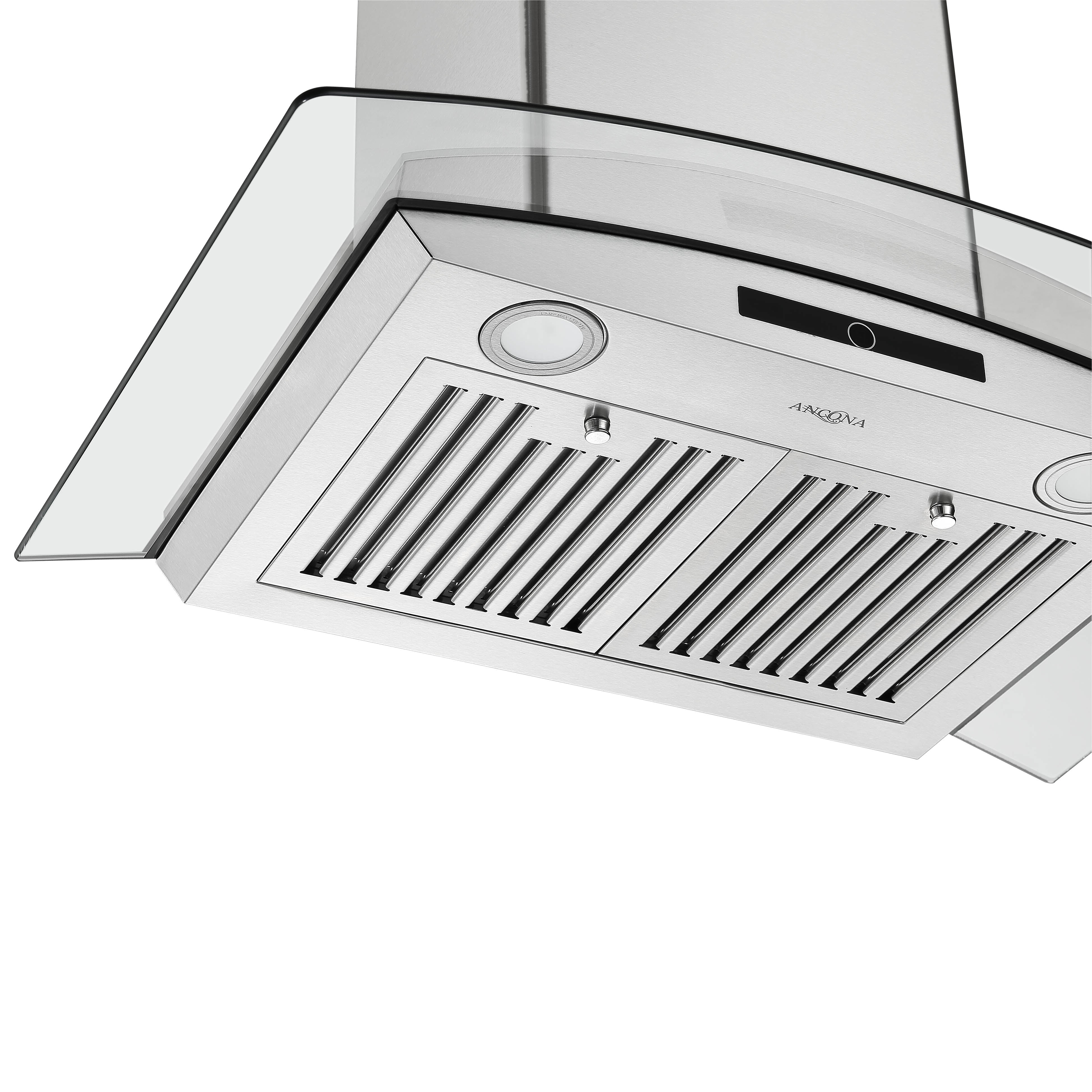 30 in. Convertible Wall-Mounted Glass Canopy Range Hood in Stainless Steel