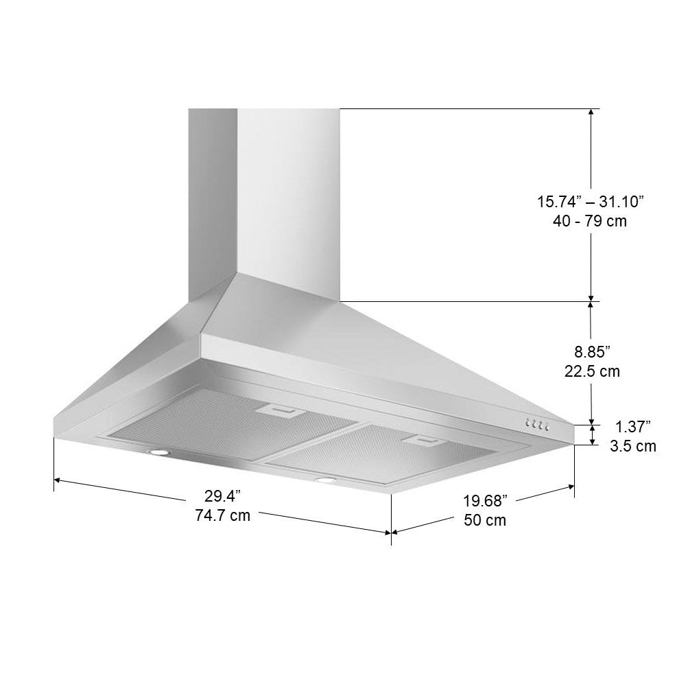 Pyramid 30 in. Range Hood