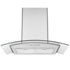 30 in. Convertible Wall-Mounted Glass Canopy Range Hood in Stainless Steel