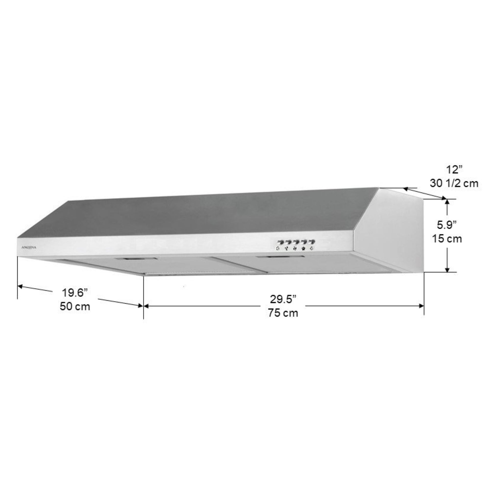 UCL630 30 po Hotte de cuisine sous-armoire en acier inoxydable