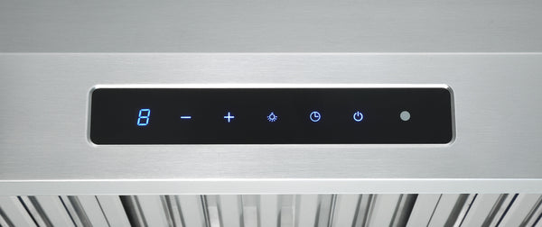 Hotte de cuisine en acier inoxydable à installation sous l’armoire Pro Série Turbo d’Ancona de 90 cm (36 po) avec veilleuse