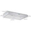 Ancona Slim 30" 350 CFM Ducted Under-cabinet Range Hood in Stainless Steel