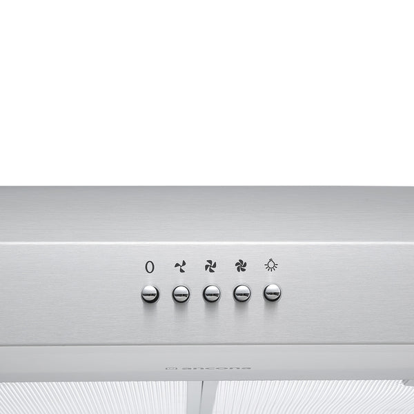 Ancona Slim 30" 350 CFM Ducted Under-cabinet Range Hood in Stainless Steel