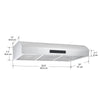 UC7 36 in. Under Cabinet Range Hood in Stainless Steel