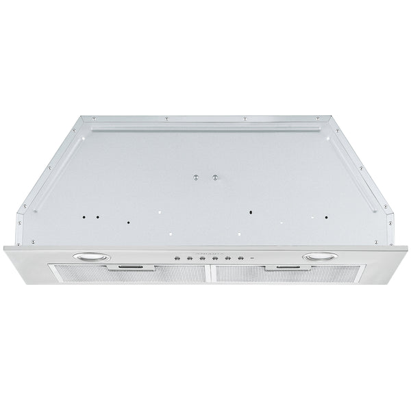 28 in. Built-in BNL430 420 CFM Ducted Range Hood with Night Light Feature