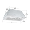 28 in. Built-in BNL430 420 CFM Ducted Range Hood with Night Light Feature