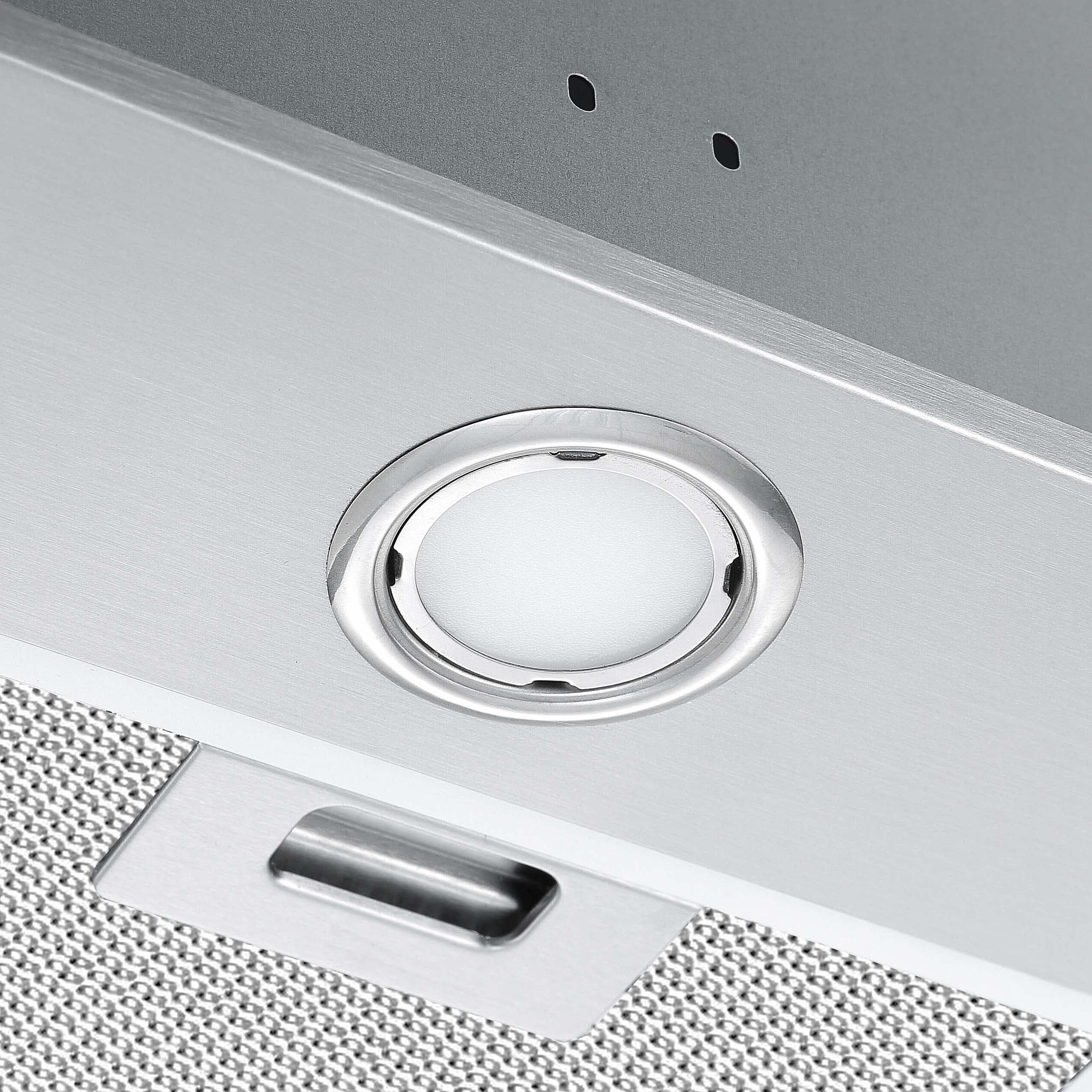28 in. Built-in BNL430 420 CFM Ducted Range Hood with Night Light Feature