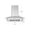 IGCC630 30 in. Island Glass Range Hood in Stainless Steel