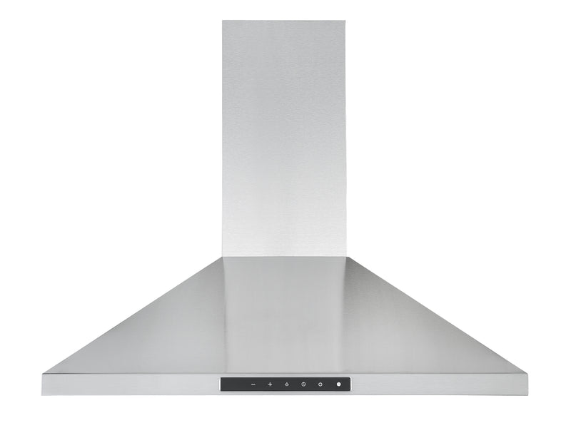 Hotte de cuisine pyramidale en acier inoxydable 30" et de 650 pi cu/min à fixation murale avec fonction Night Light