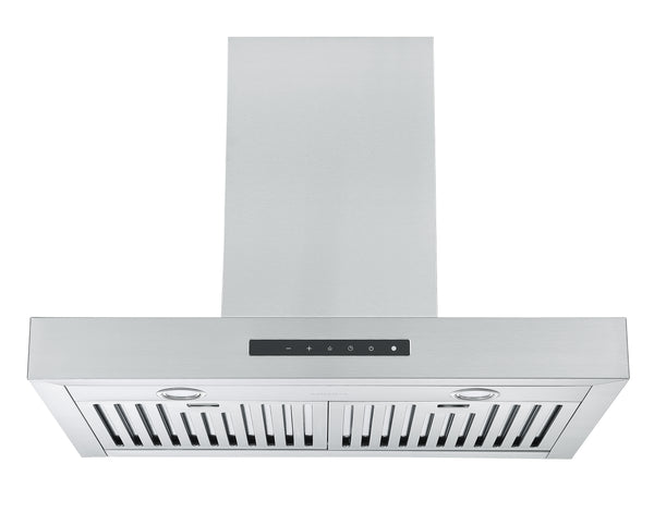 Moderna 30 in. Wall Mount Range Hood in Stainless Steel with Night Light Feature