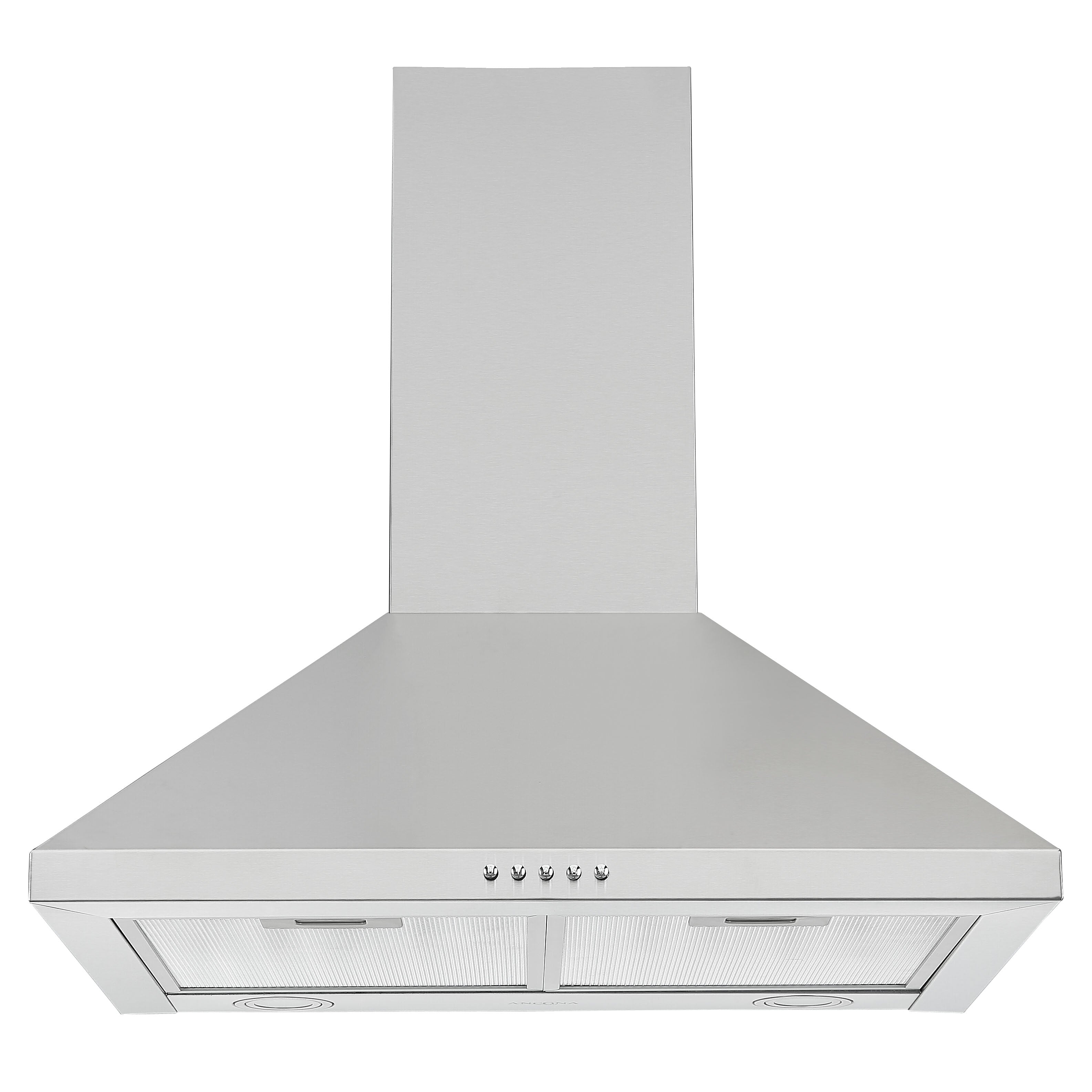 24 in. Convertible Wall Pyramid Range Hood in Stainless Steel